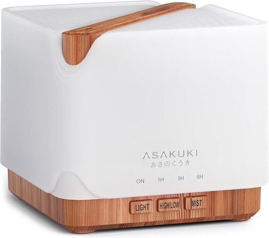 ASAKUKI Top Fill Cool Mist Ultrasonic Humidifier: Clean, Comfortable Air Made Simple